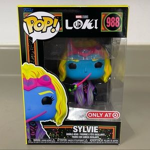 Funko POP! Exclusive Marvel Studios: Loki - Sylvie Blacklight 988 (New in Box)